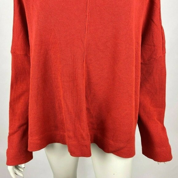 Anthropologie Thermal Top‎ Scoop neck Long Sleeve Stretch Cotton Shirt Women XL - Picture 5 of 10